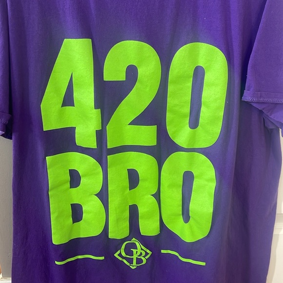 WWE shirt 420 bro purple XL mens - Picture 2 of 2